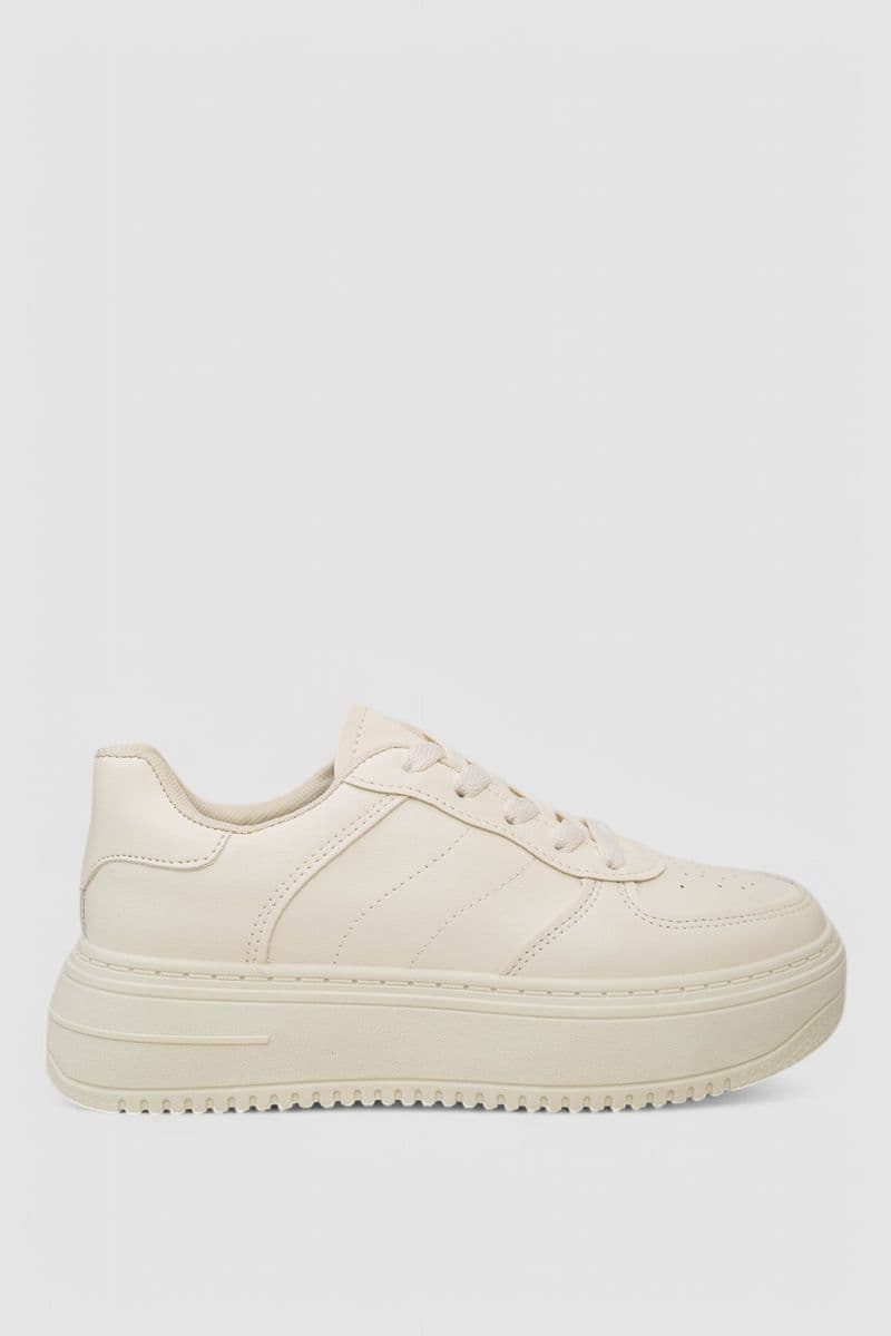 Кеди жіночі, колір бежевий, 248RK10 - зображення 1