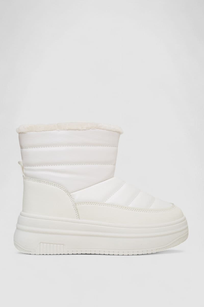 Дутики жіночі зимові на хутрі, колір білий, 248RAM018 - зображення 1