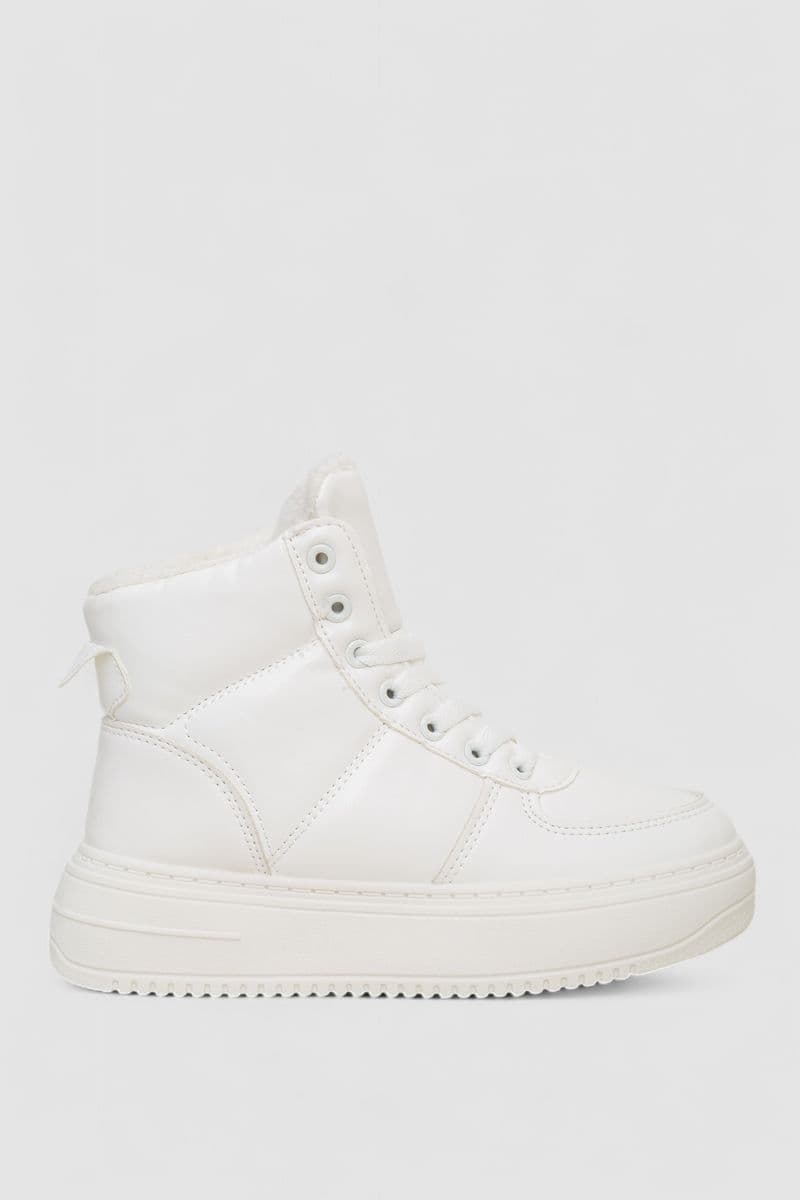 Черевики жіночі зимові на хутрі, колір білий, 248RTM170 - зображення 1