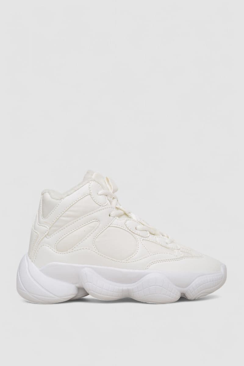 Кросівки жіночі зимові на хутрі, колір білий, 248RCX706 - зображення 1