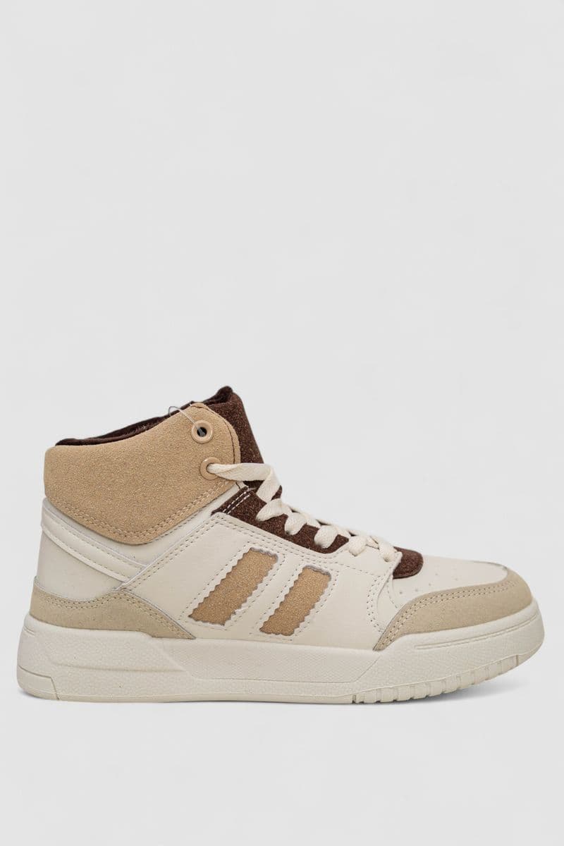 Кросівки жіночі зимові на хутрі, колір бежевий, 248RAD500 - зображення 1