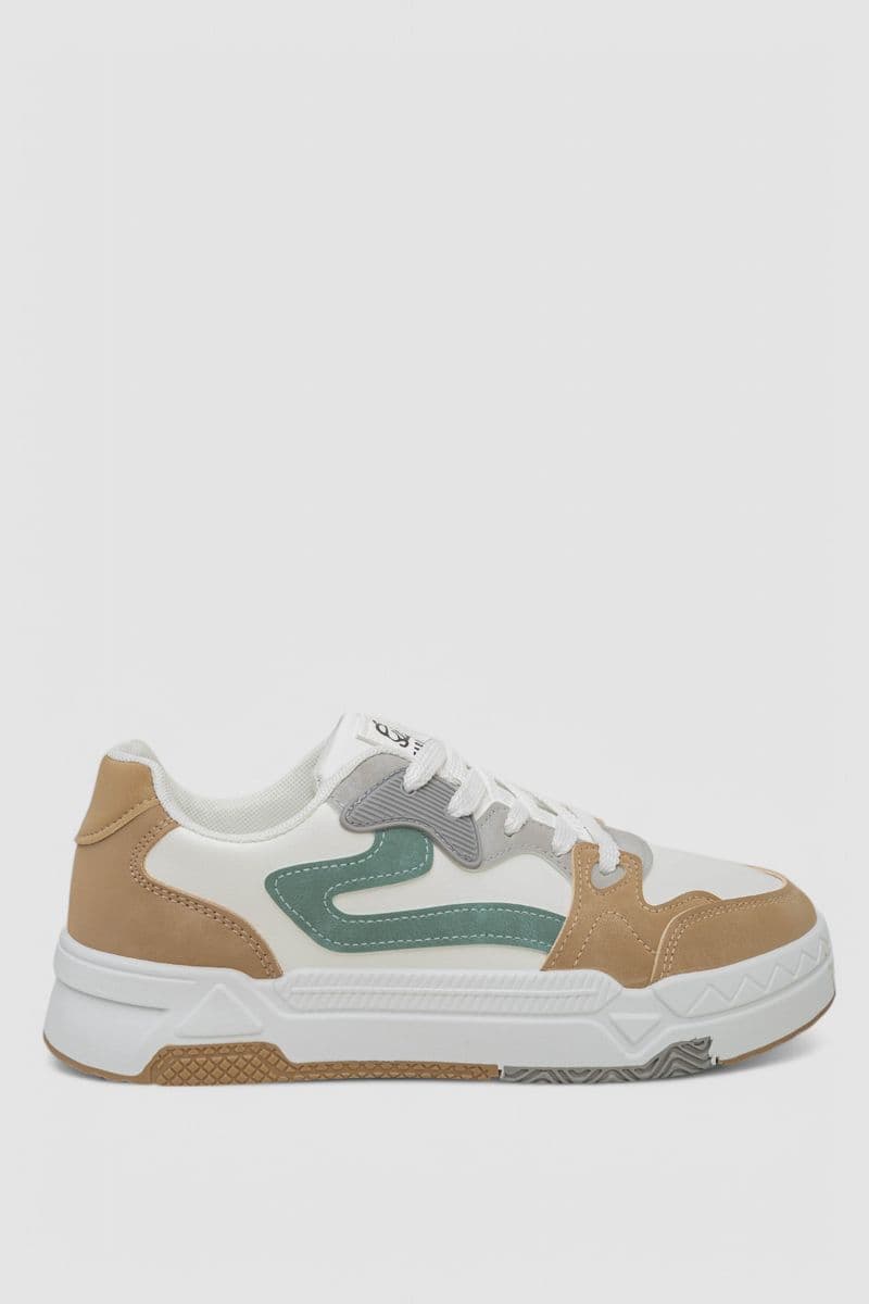 Кросівки чоловічі демісезонні, колір біло-зелений, 243RHK109 - зображення 1