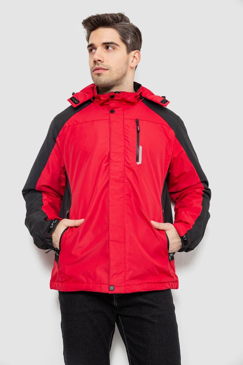 Куртка чоловіча демісезонна, колір червоний, 244R2231 - зображення 1