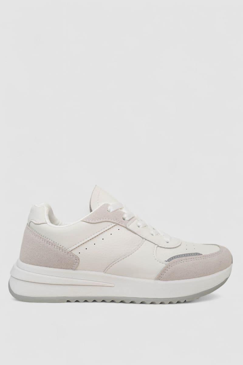 Кросівки жіночі, колір біло-сірий, 248RG130 - зображення 1