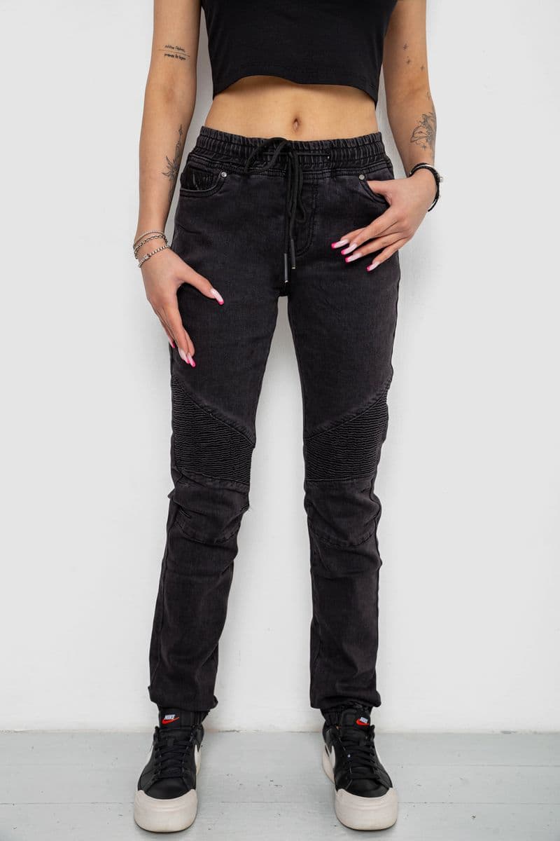 Джинси жіночі, колір темно-сірий, 238R6005 - зображення 1