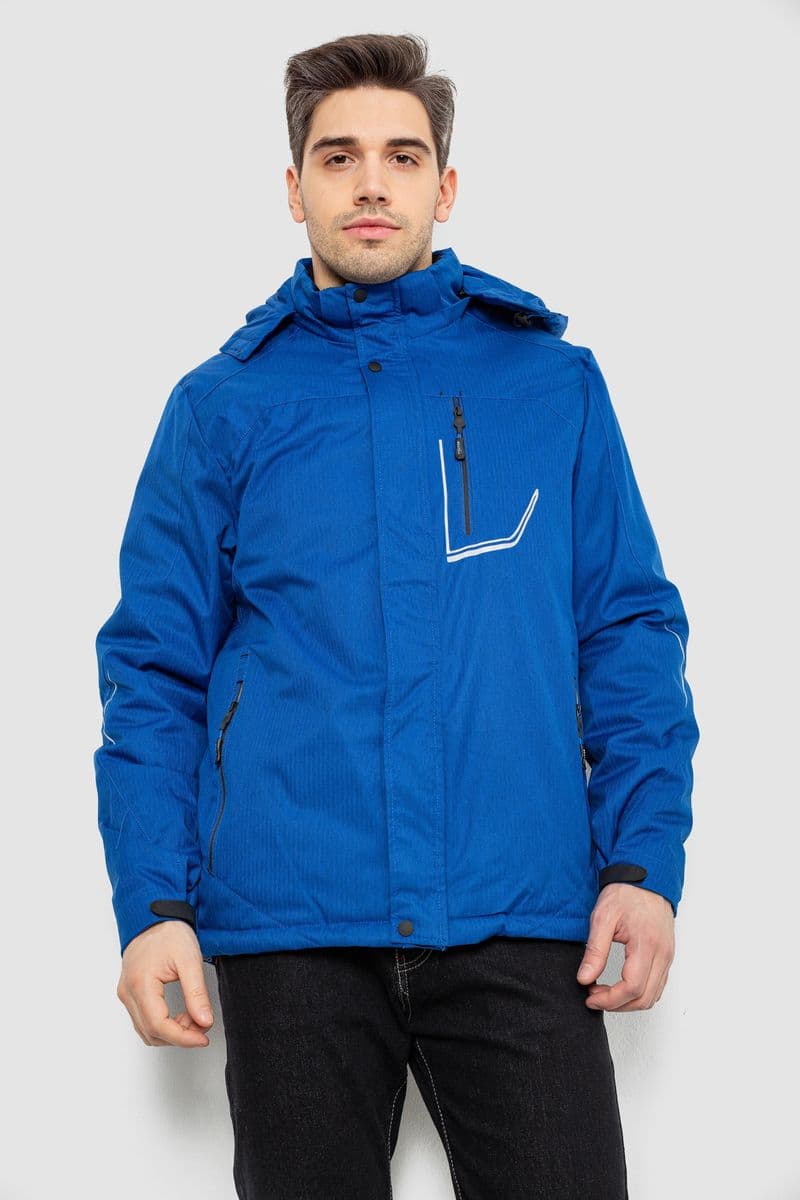 Куртка чоловіча демісезонна з капюшоном, колір електрик, 244RZ-2521 - зображення 1