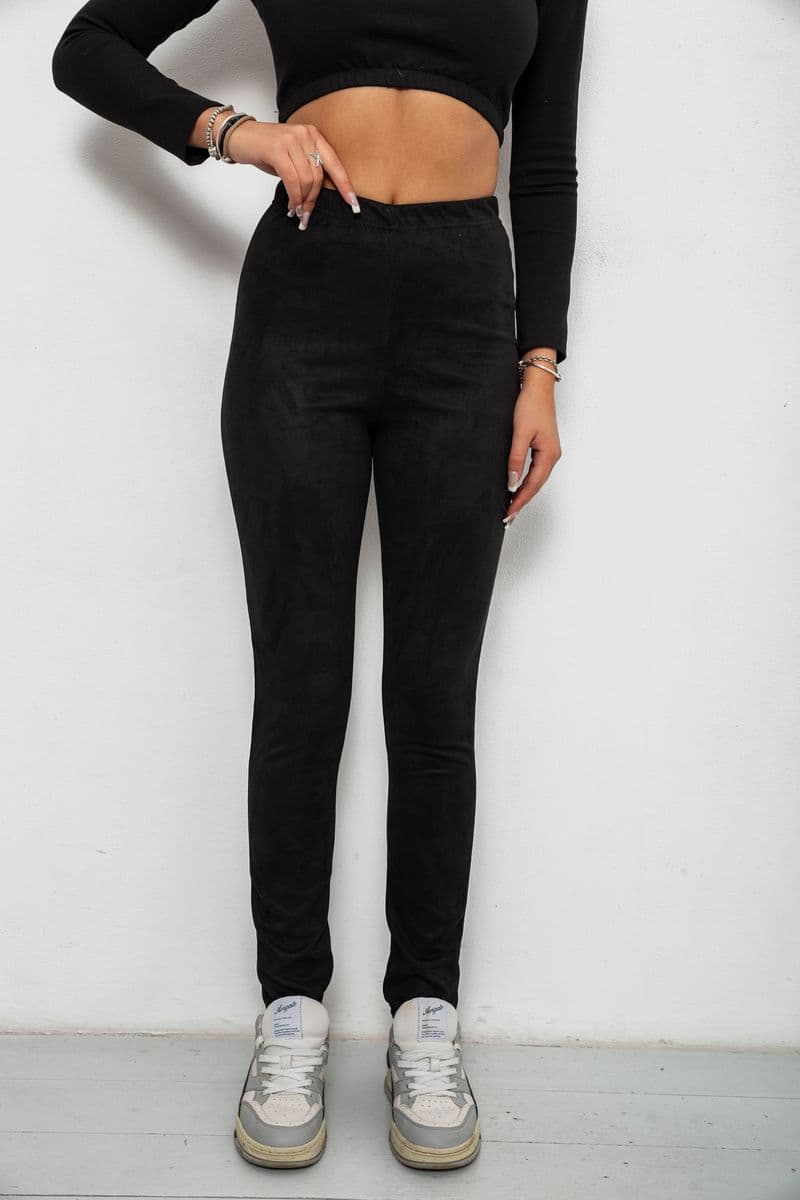 Лосини однотонні, колір чорний, 257R2045 - зображення 1
