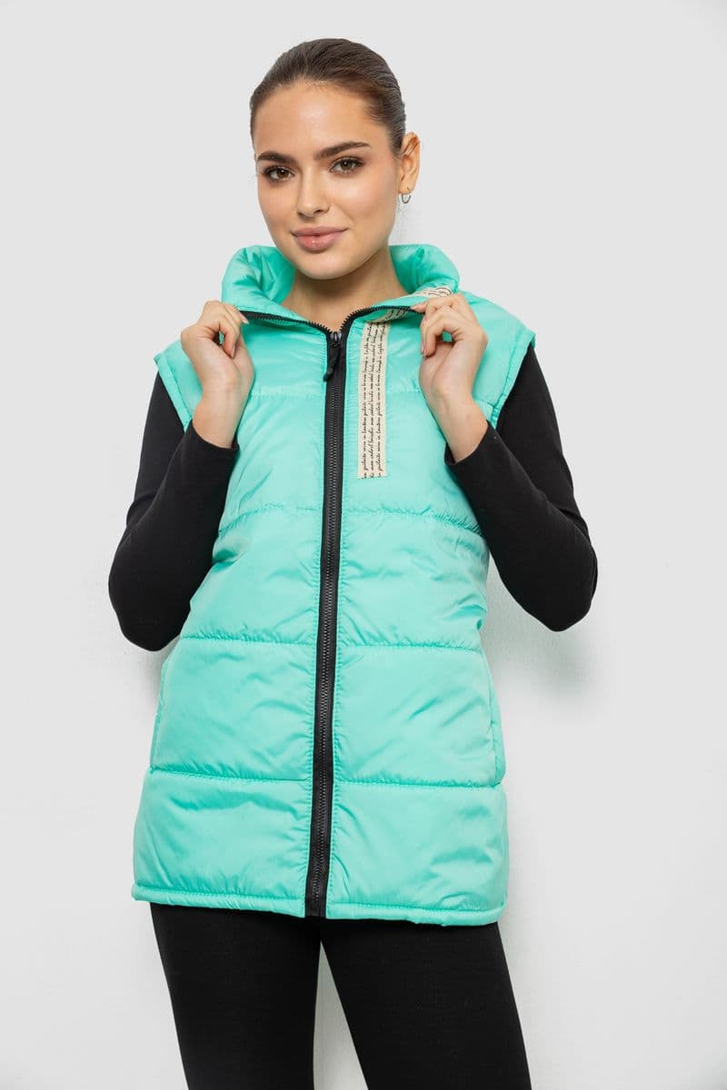 Жилет жіночий демісезонний, колір м'ятний, 257R95 - зображення 1