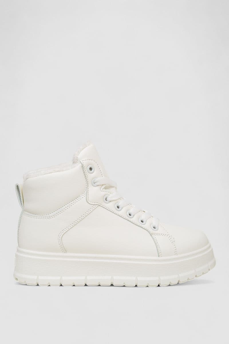 Кросівки жіночі зимові на хутрі, колір білий, 248RMB13 - зображення 1