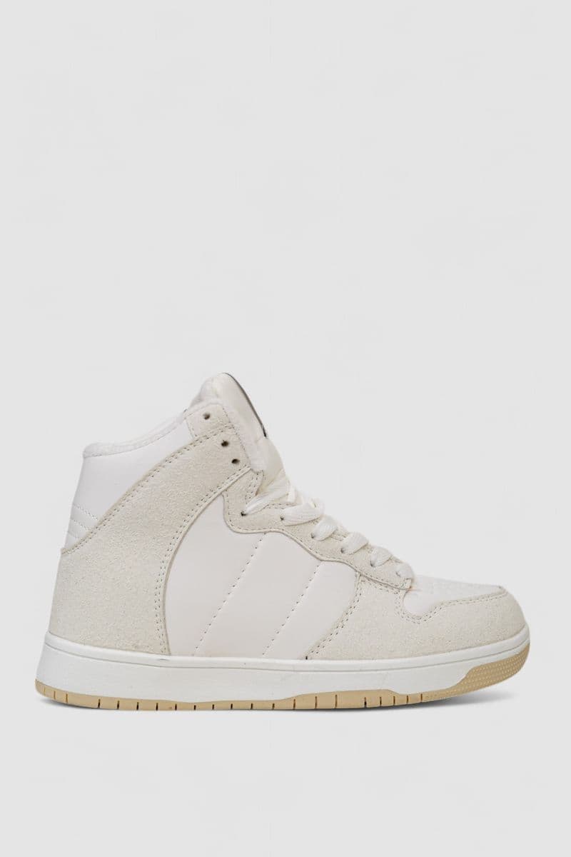 Кросівки жіночі зимові на хутрі, колір біло-бежевий, 248RH1060-5 - зображення 1