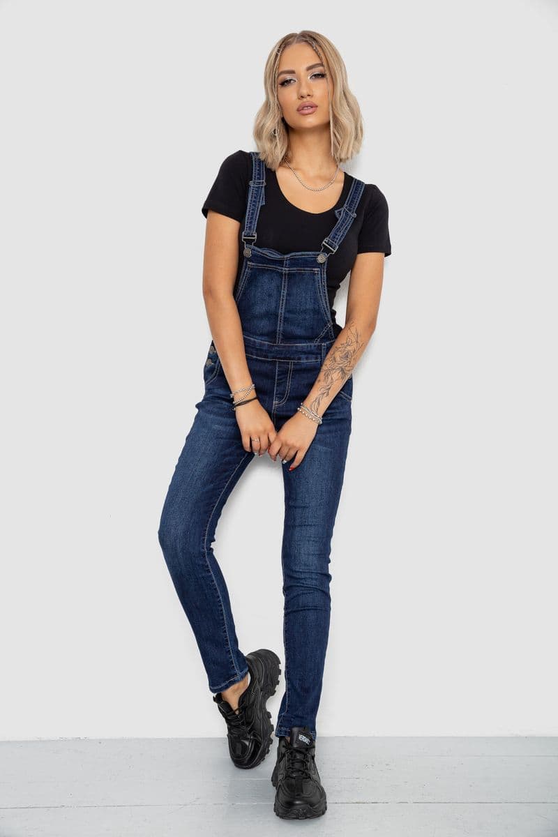 Жіночий комбінезон, колір синій, 250R668 - зображення 1