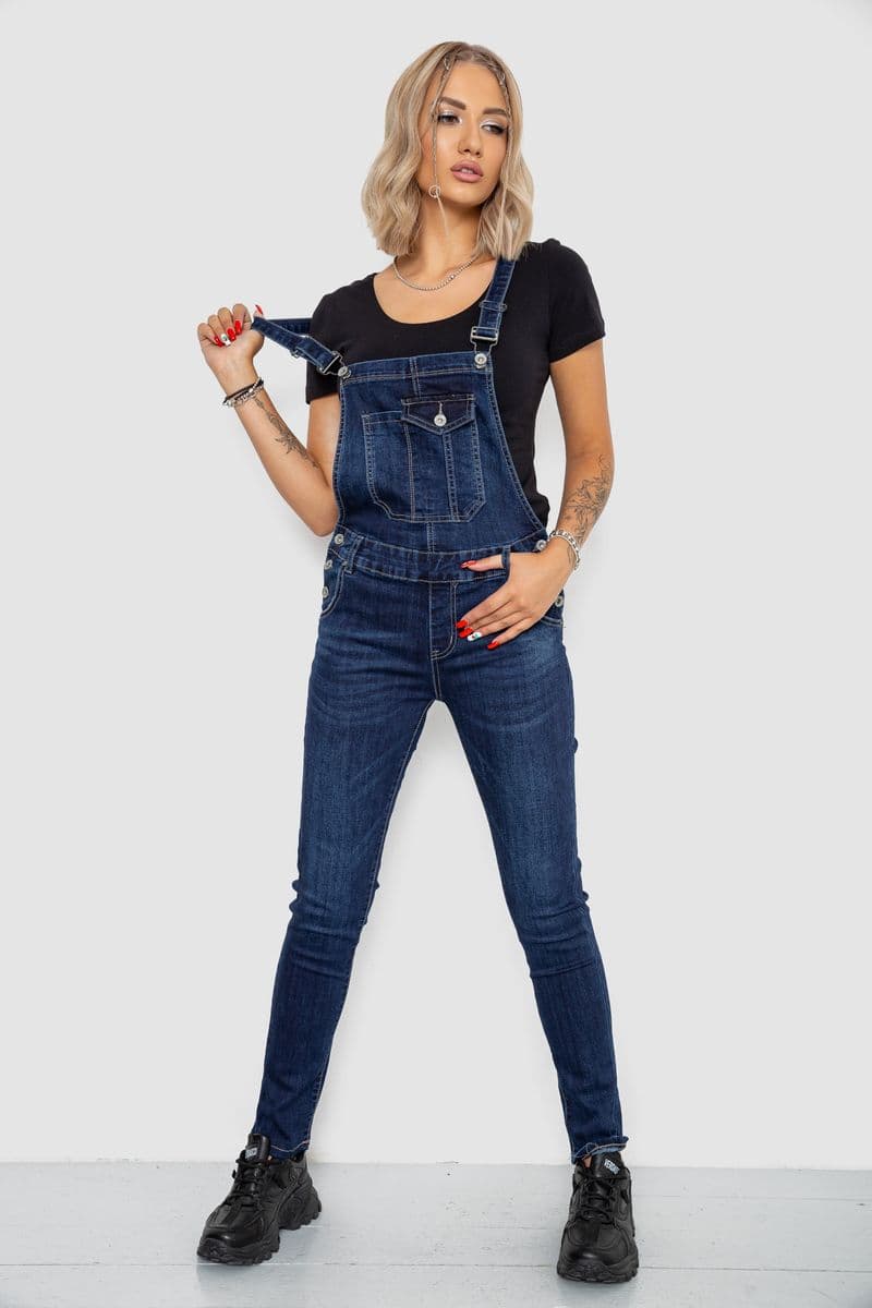 Жіночий комбінезон, колір синій, 250R669 - зображення 1