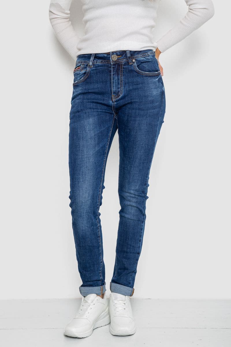 Джинси жіночі, колір синій, 250R7002 - зображення 1
