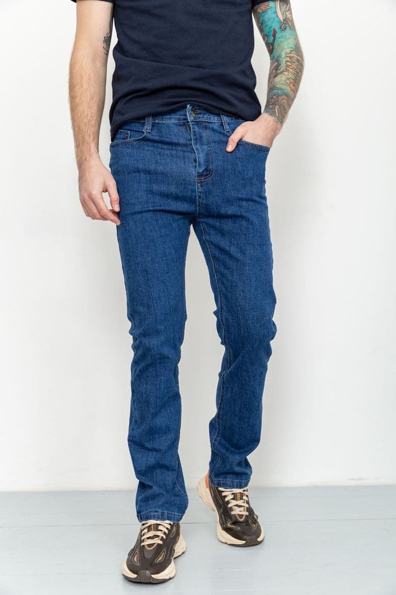 Джинси чоловічі демісезонні, колір синій, 190R501 - зображення 1