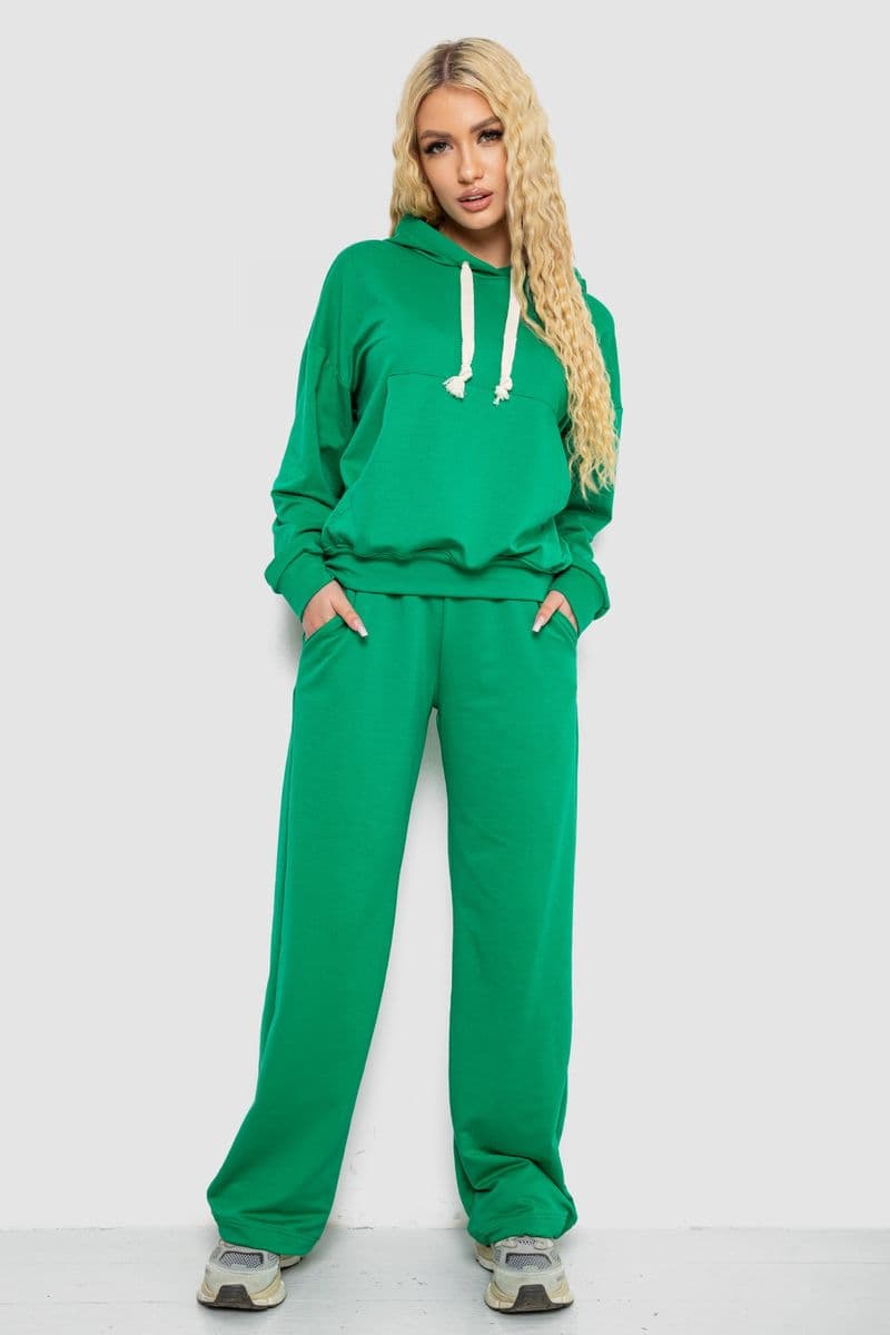 Спортивний костюм жіночий, колір зелений, 241R2001-11 - зображення 1