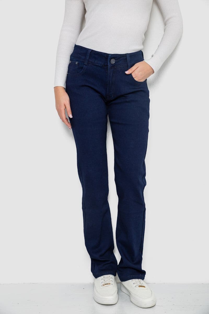 Джинси жіночі Slim Fit, колір темно-синій, 244R1050 - зображення 1