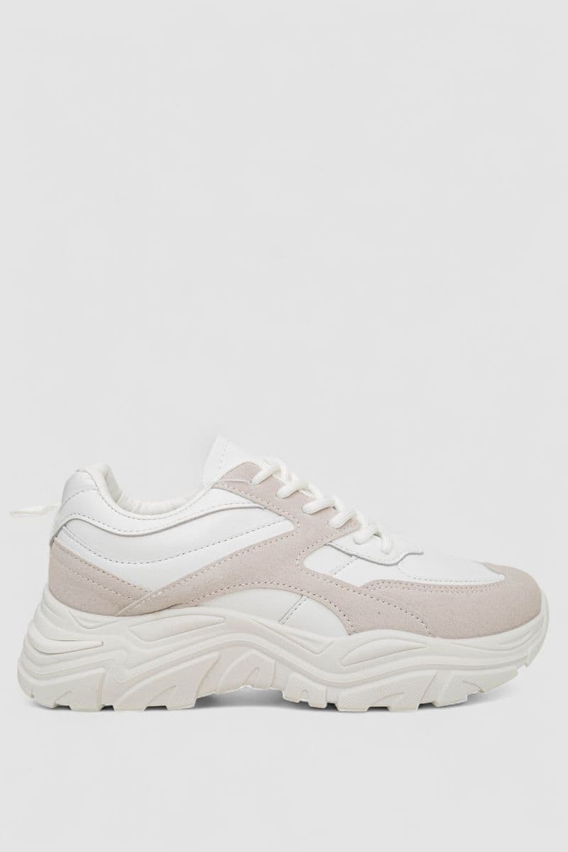 Кросівки жіночі, колір біло-сірий, 248RA150-7R - зображення 1