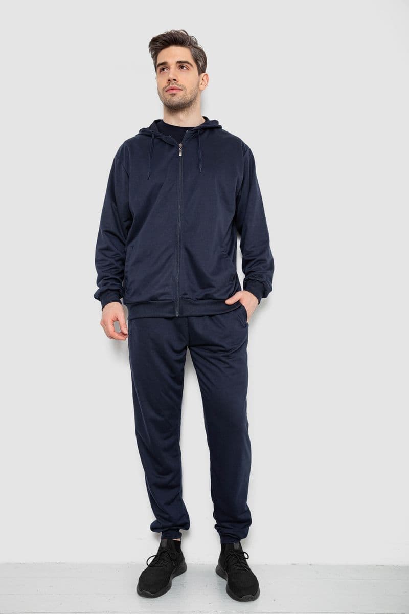 Спорт костюм чоловічий, колір темно-синій, 244R9153 - зображення 1
