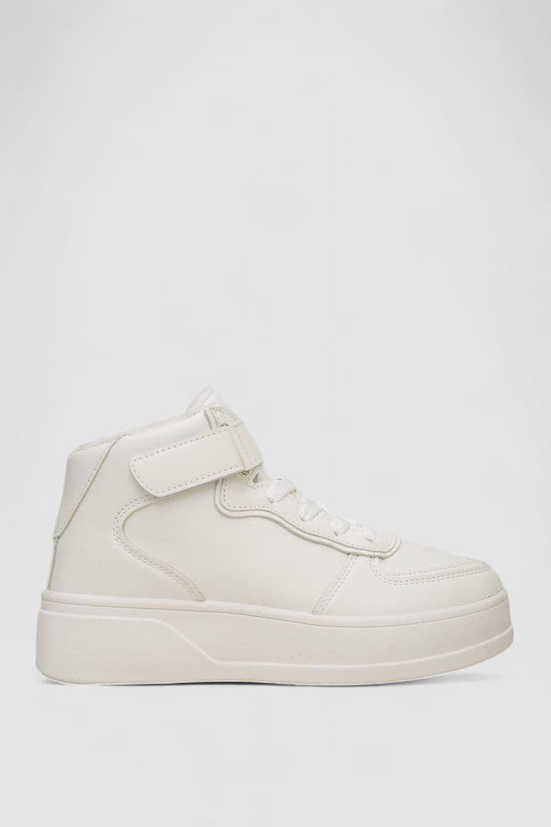 Кросівки жіночі зимові на хутрі, колір білий, 248RQT17 - зображення 1