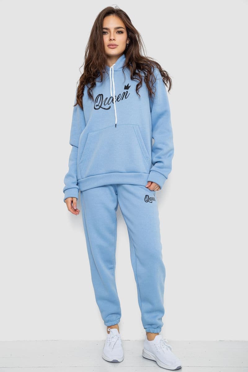 Спортивний костюм жіночий, колір блакитний, 244R4236 - зображення 1