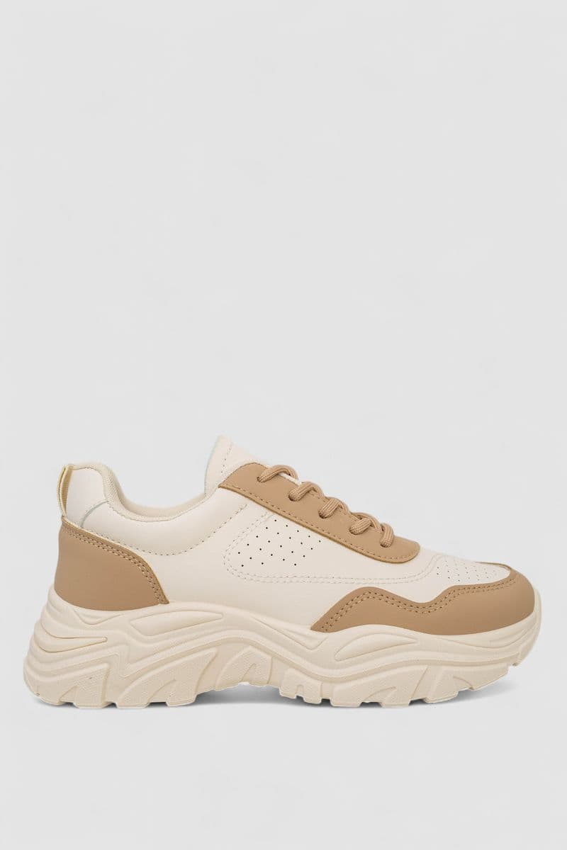 Кросівки жіночі, колір бежевий, 248RA70-65 - зображення 1