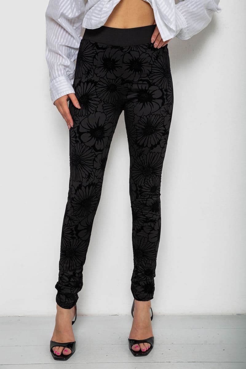 Лосини однотонні, колір чорний, 238R327-3 - зображення 1