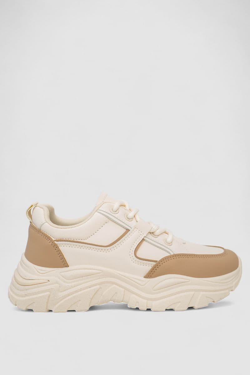 Кросівки жіночі, колір бежевий, 248RA140-65 - зображення 1