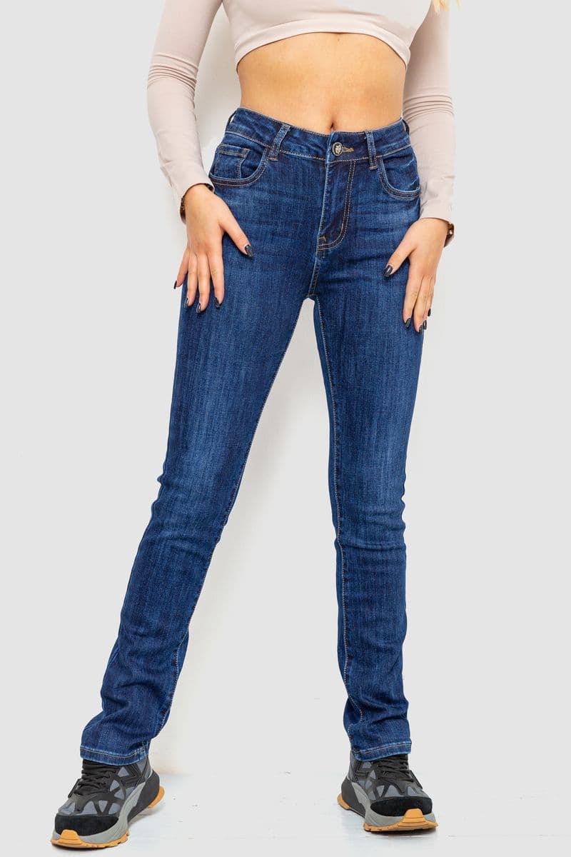 Джинси жіночі стрейч, колір синій, 214R1419 - зображення 1