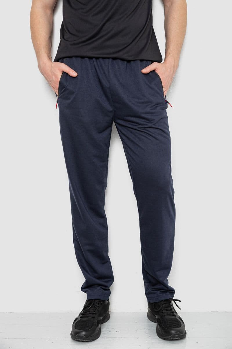 Спорт штани чоловічі, колір темно-синій, 244R41734 - зображення 1