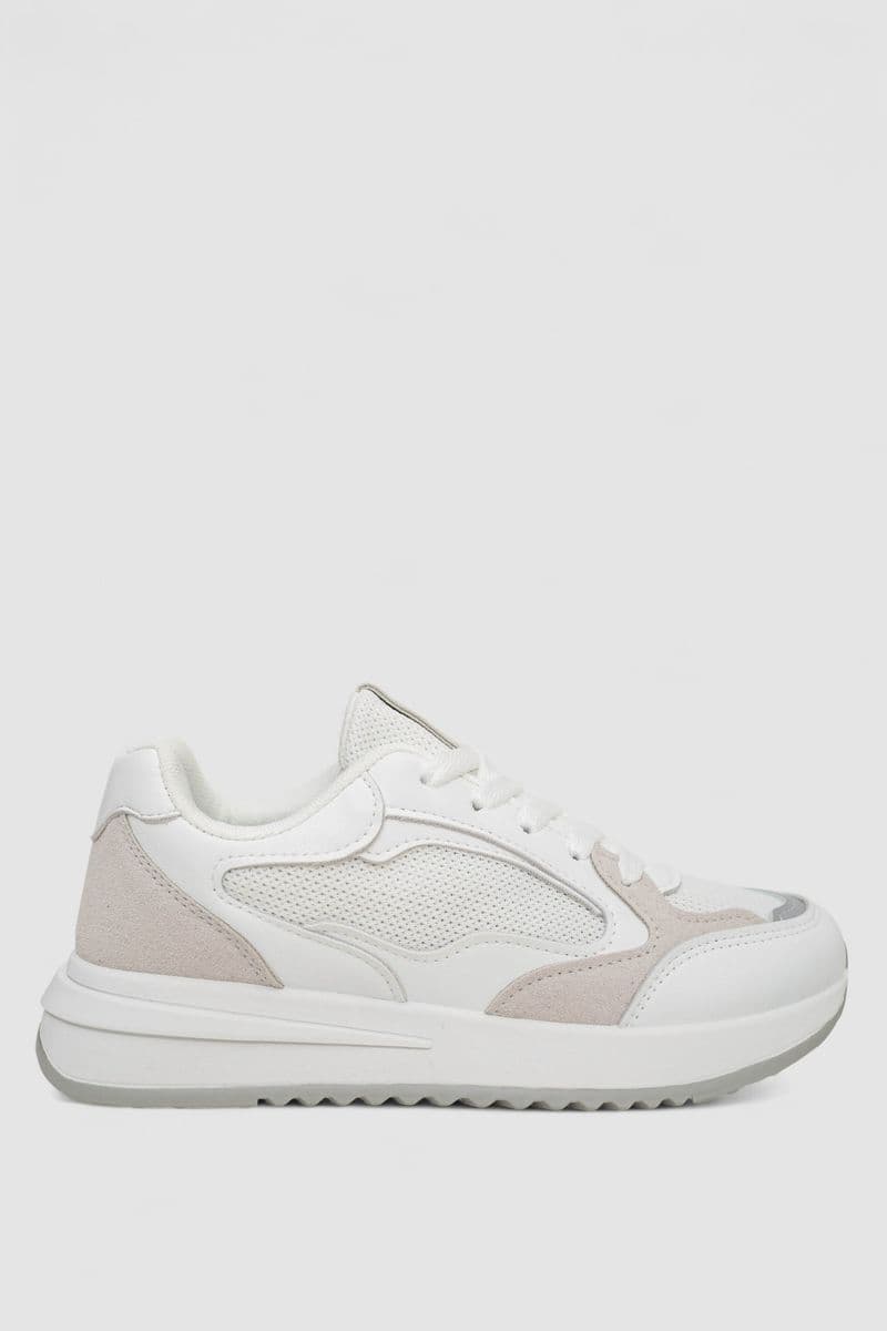 Кросівки жіночі, колір біло-сірий, 248RG30 - зображення 1