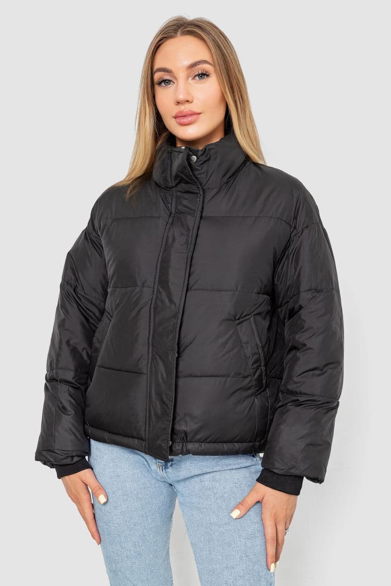 Куртка жіноча, колір чорний, 244R888 - зображення 1