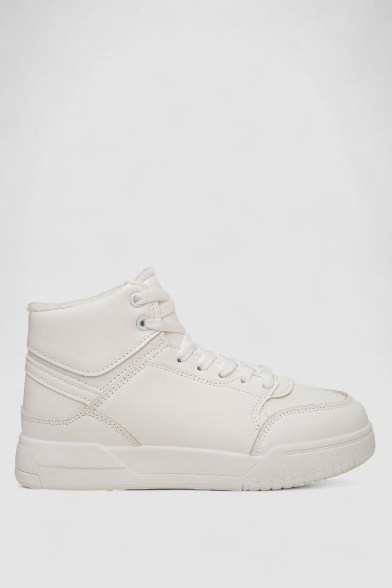 Кросівки жіночі зимові на хутрі, колір білий, 248RAD02 - зображення 1