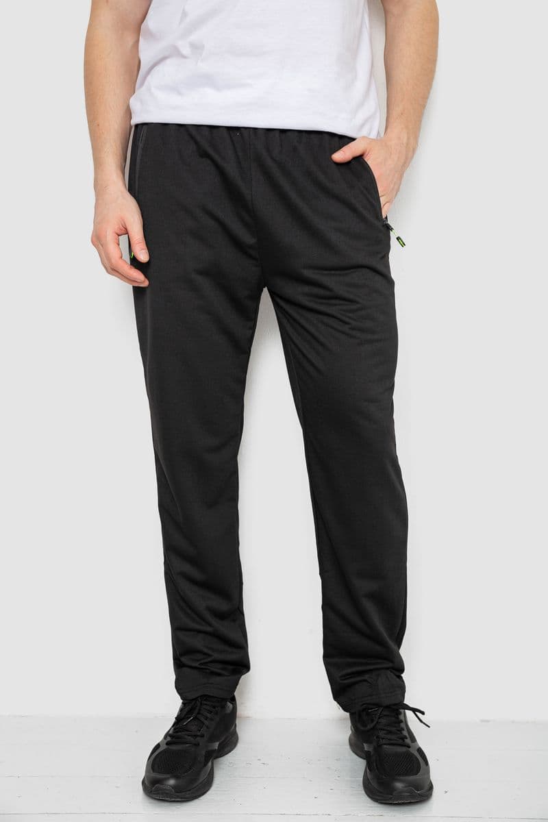 Спорт штани чоловічі, колір чорний, 244RY-418 - зображення 1