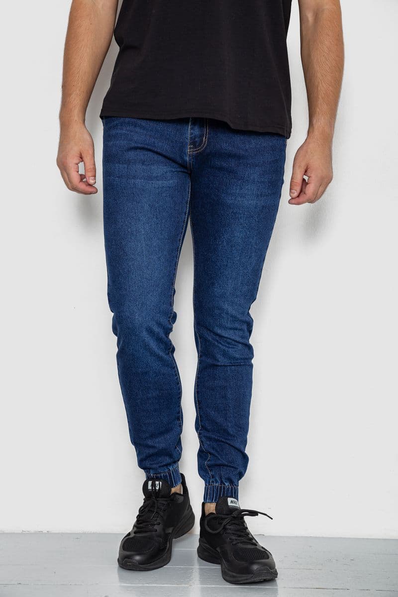 Джинси чоловічі на резинці, колір синій, 244R8062 - зображення 1