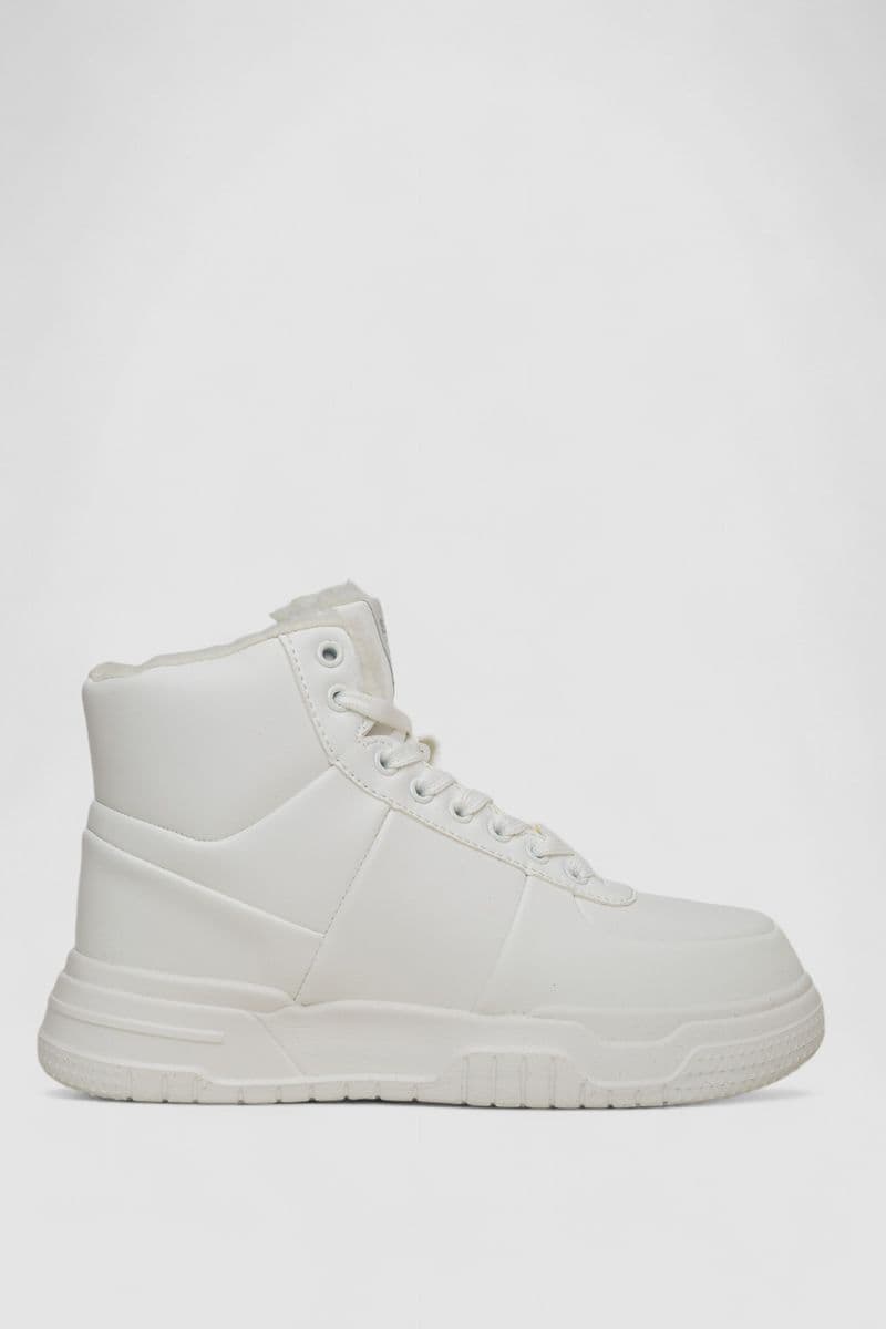 Кросівки жіночі зимові на хутрі, колір білий, 248RCX701 - зображення 1