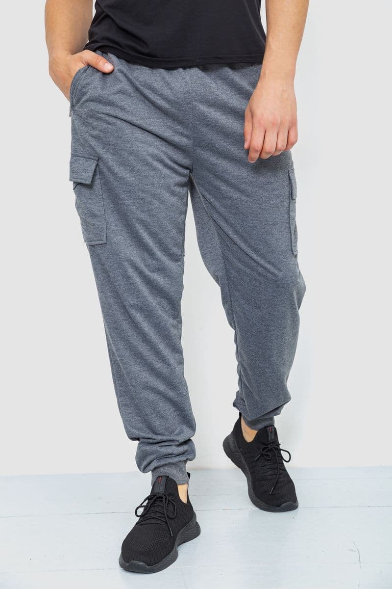 Спортивні штани чоловічі, колір сірий, 244R41206 - зображення 1