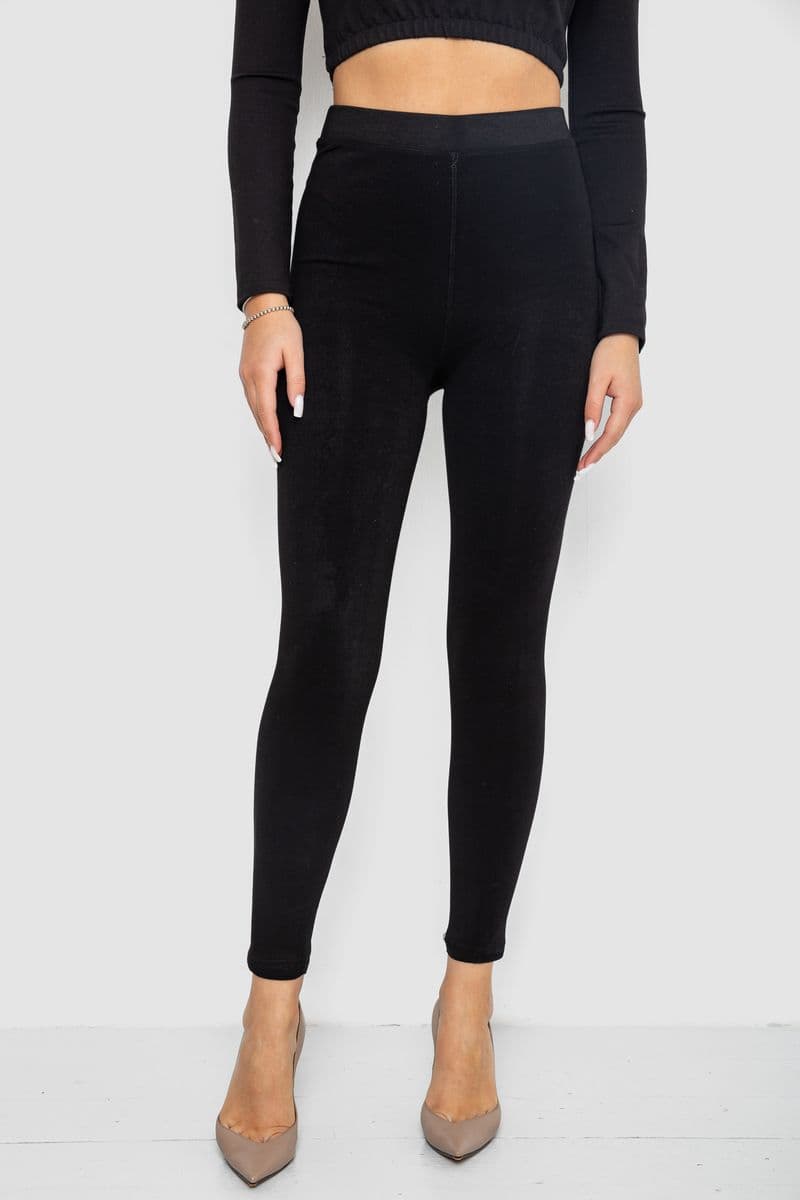 Лосіни демісезонні одношовні, колір чорний, 139RF211-5 - зображення 1