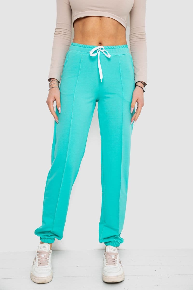 Спортивні штани жіночі, колір м'ятний, 247R4670-1 - зображення 1