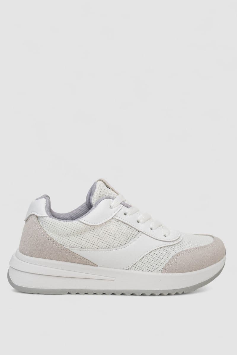 Кросівки жіночі, колір біло-сірий, 248RG80-7R - зображення 1