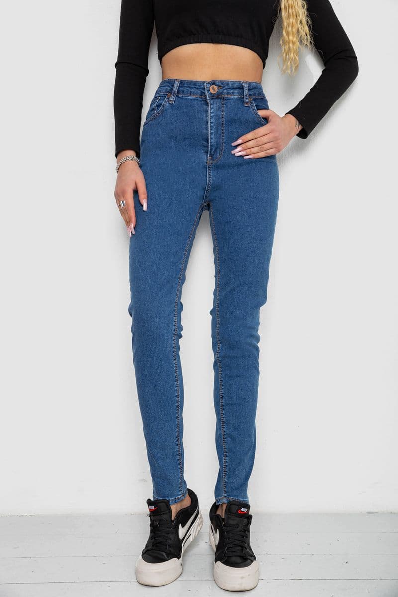Джинси жіночі, колір синій, 244R23000 - зображення 1