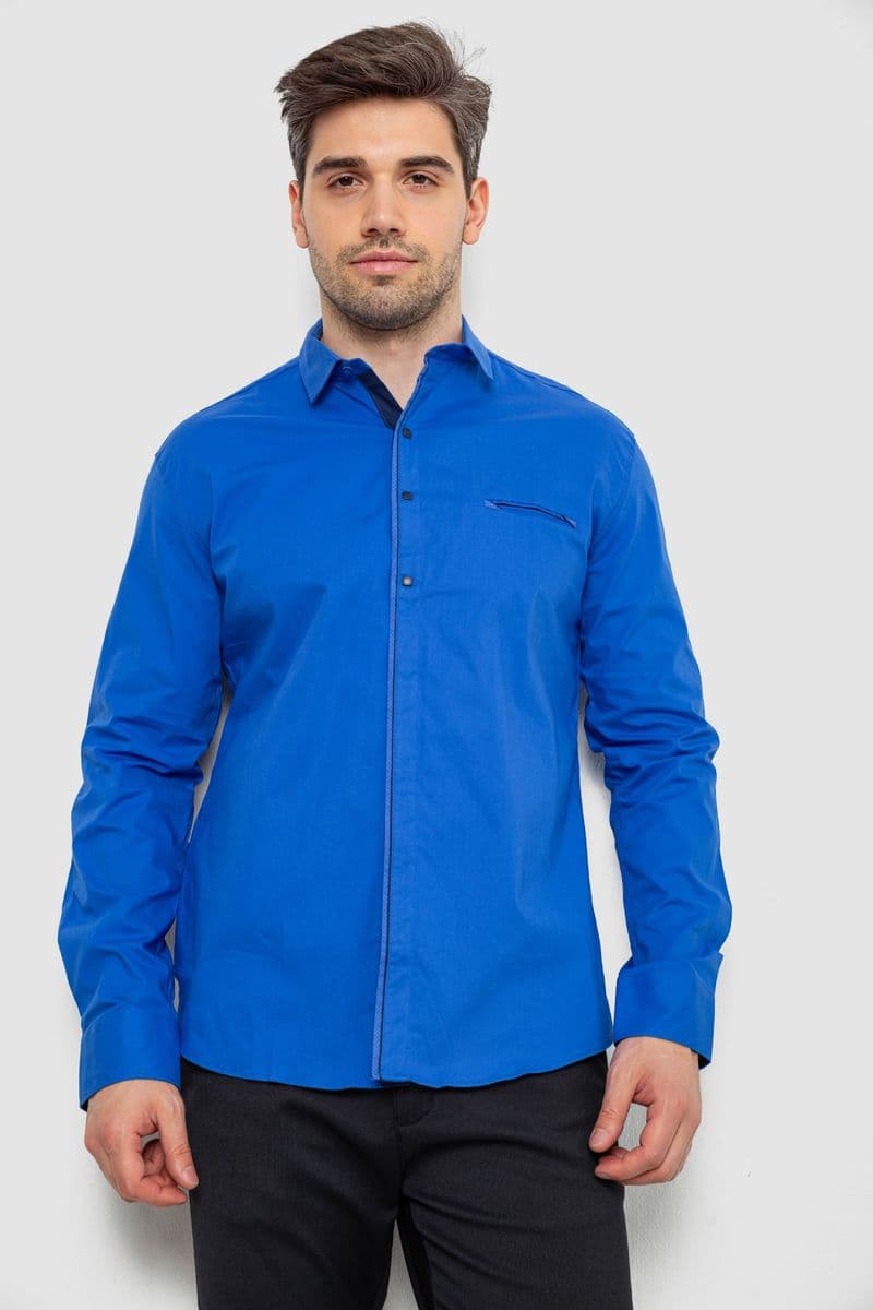 Сорочка чоловіча, колір електрик, 214R7083 - зображення 1