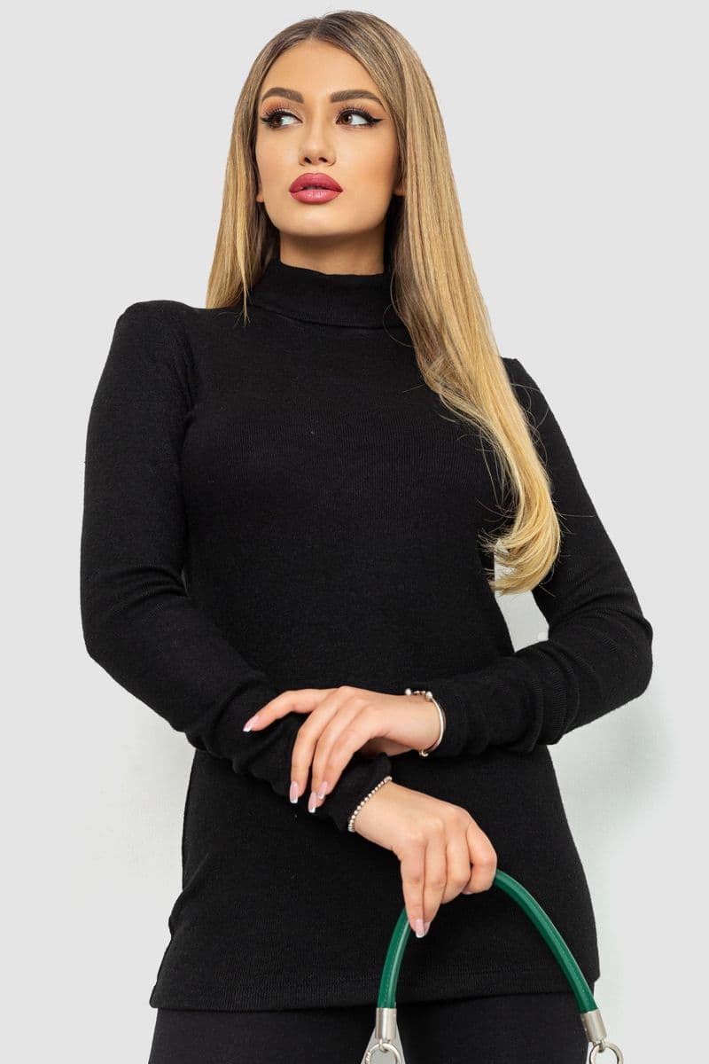 Гольф женский, колір чорний, 102R5240 - зображення 1