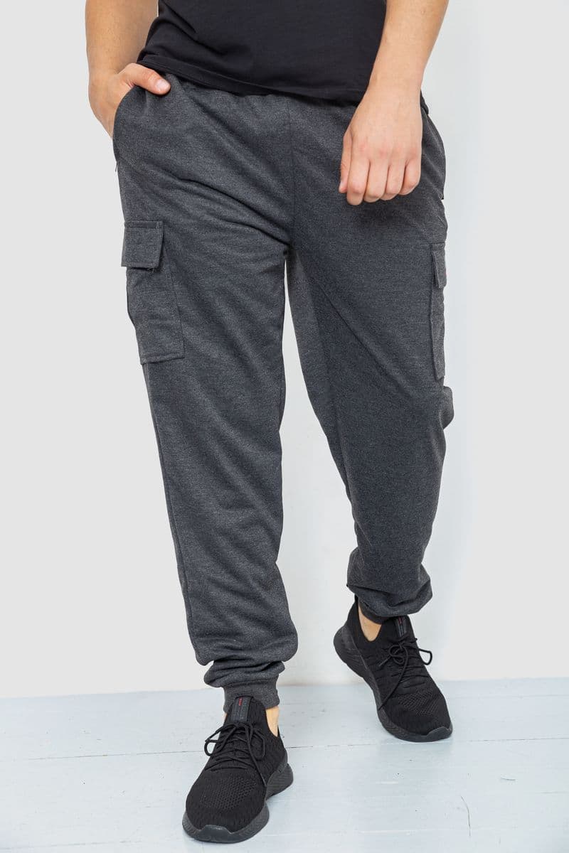 Спортивні штани чоловічі, колір темно-сірий, 244R41206 - зображення 1