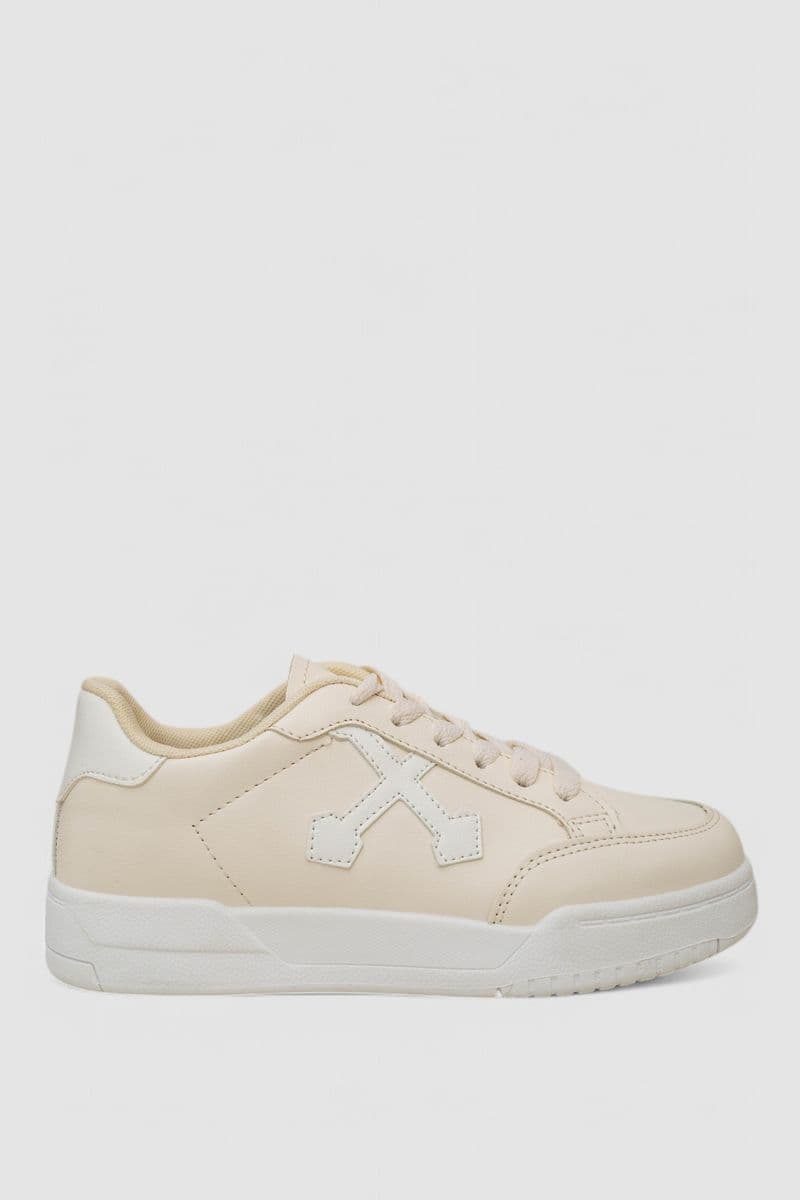 Кеди жіночі, колір бежевий, 248RAD15 - зображення 1