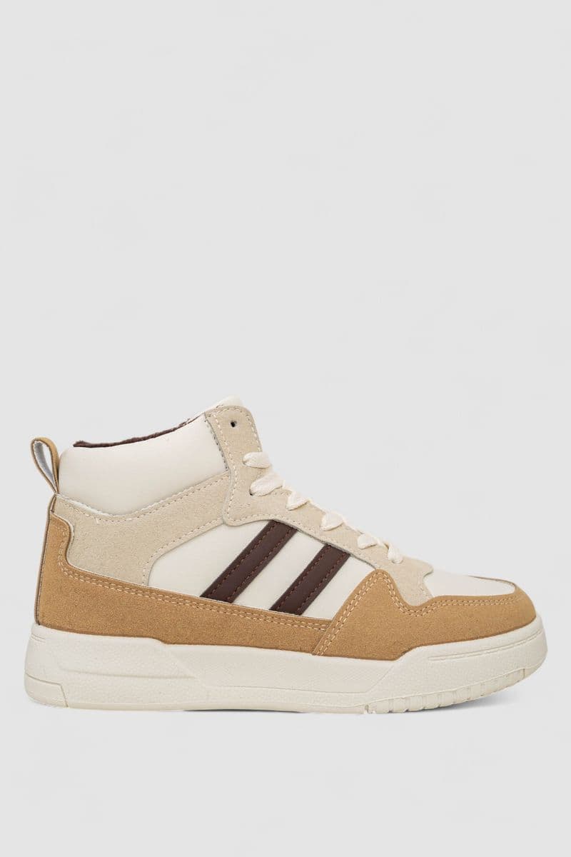 Кросівки жіночі зимові на хутрі, колір бежевий, 248RAD400-15 - зображення 1