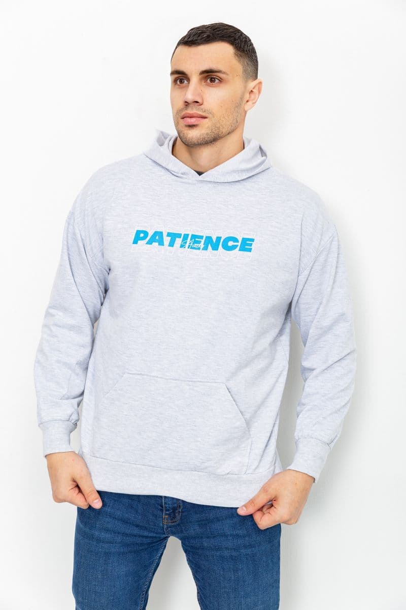 Худі чоловічий, колір світло-сірий, 131R153141 - зображення 1