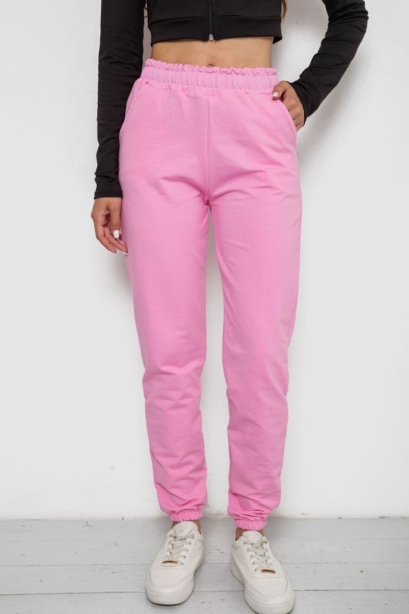 Спортивні штани жіночі, колір рожевий, 238R345-1 - зображення 1