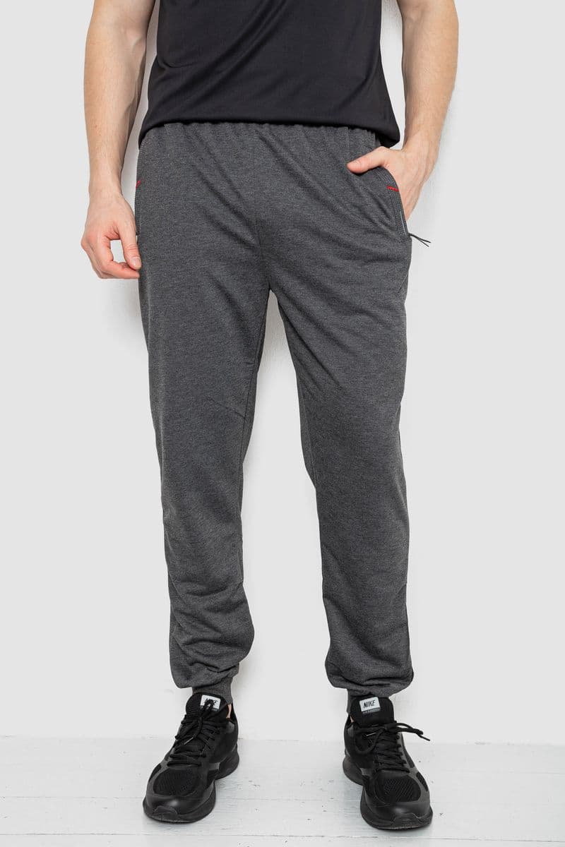 Спортивні штани чоловічі, колір темно-сірий, 244R41669 - зображення 1