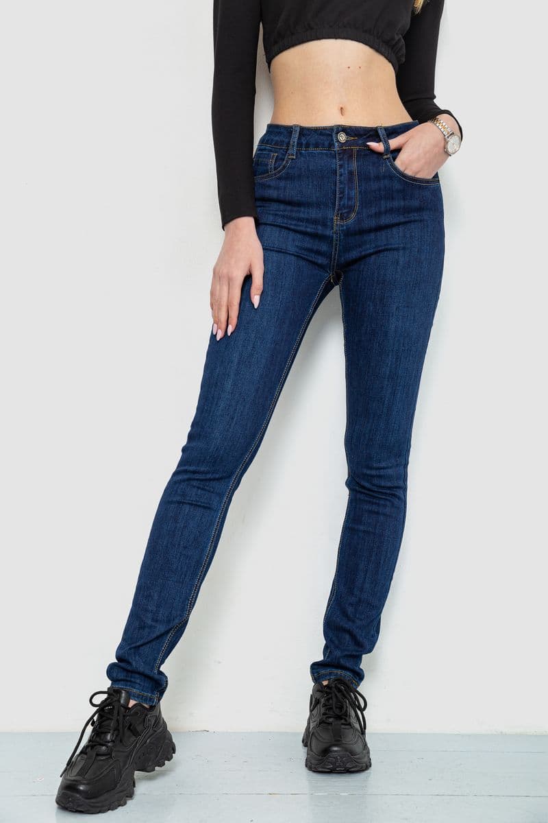 Джинси жіночі, колір синій, 244R725 - зображення 1