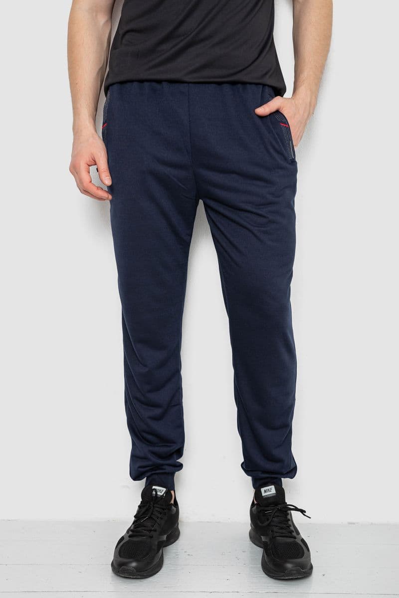 Спортивні штани чоловічі, колір темно-синій, 244R41669 - зображення 1